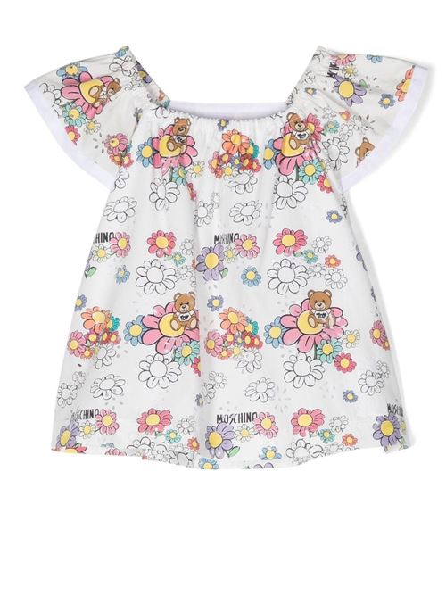 Abito bambina stampa floreale MOSCHINO BABY | MAV094S0Q0884328